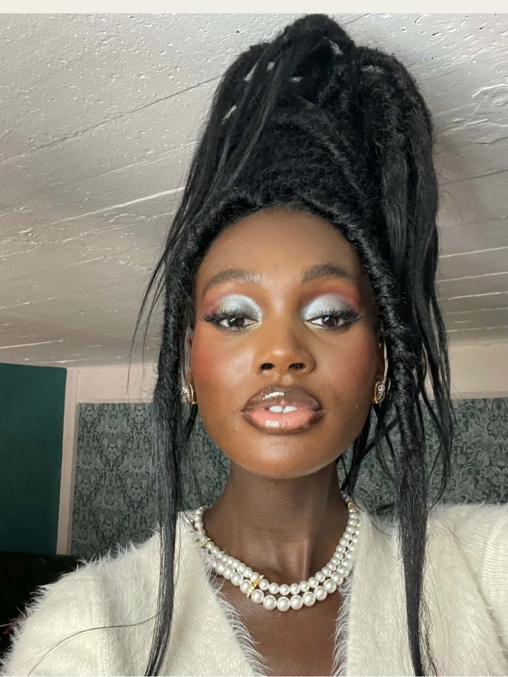 NWT Crochet BOHO Silk Locs Hair Extensions 24” handmade black owned 188$